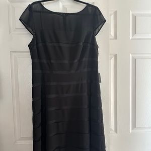 Adrianna Papell LBD with stripe detail